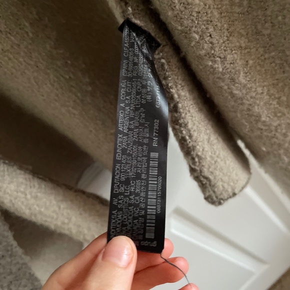 ZARA Knit Drape Two Toned Cardigan - Picture 5 of 5